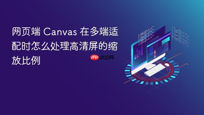 网页端 canvas 在多端适配时怎么处理高清屏的缩放比例