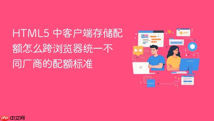 html5 中客户端存储配额怎么跨浏览器统一不同厂商的配额标准