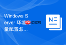 Windows Server 环境变量配置怎么解决中文乱码的环境变量设置
