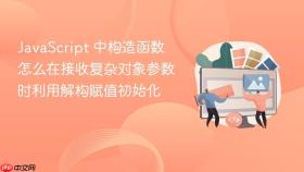 javascript 中构造函数怎么在接收复杂对象参数时利用解构赋值初始化