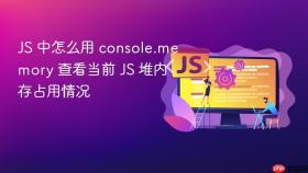 js 中怎么用 console.memory 查看当前 js 堆内存占用情况