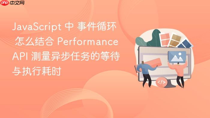 javascript 中 事件循环 怎么结合 performance api 测量异步任务的等待与执行耗时