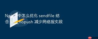nginx 中怎么优化 sendfile 结合 tcp_nopush 减少网络报文段