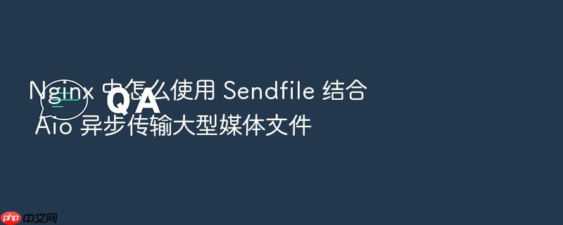 nginx 中怎么使用 sendfile 结合 aio 异步传输大型媒体文件