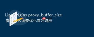 linux nginx proxy_buffer_size 参数怎么调整优化首包响应