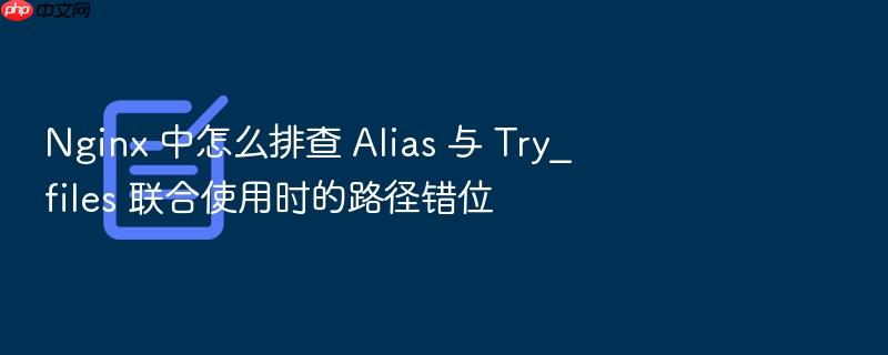 nginx 中怎么排查 alias 与 try_files 联合使用时的路径错位