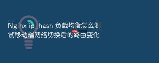 Nginx ip_hash 负载均衡怎么测试移动端网络切换后的路由变化
