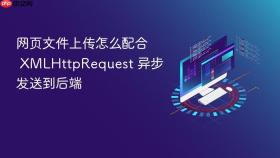网页文件上传怎么配合 XMLHttpRequest 异步发送到后端
