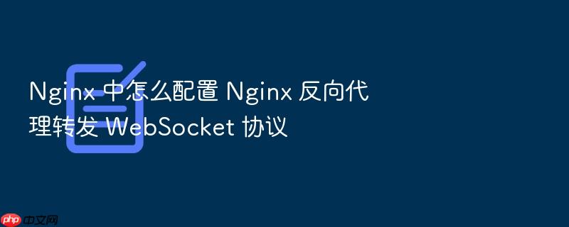 nginx 中怎么配置 nginx 反向代理转发 websocket 协议