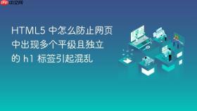 html5 中怎么防止网页中出现多个平级且独立的 h1 标签引起混乱