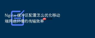 nginx 缓冲区配置怎么优化移动端网络环境的传输效率