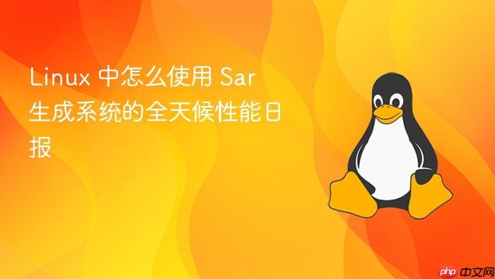 linux 中怎么使用 sar 生成系统的全天候性能日报
