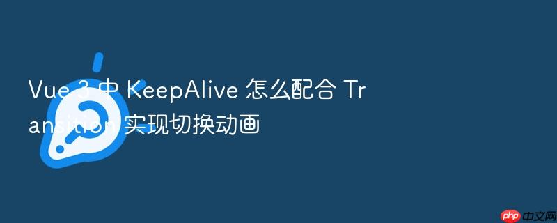 vue 3 中 keepalive 怎么配合 transition 实现切换动画
