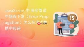 javascript 中 异步管道中错误下发（error propagation）怎么在流式数据中传递