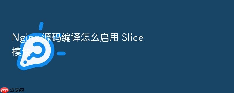 nginx 源码编译怎么启用 slice 模块