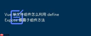 vue 单文件组件怎么利用 defineexpose 暴露子组件方法