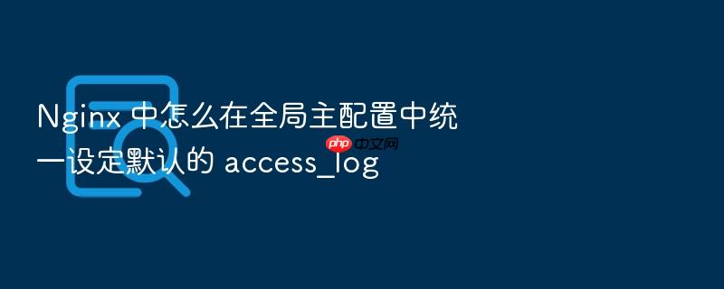 nginx 中怎么在全局主配置中统一设定默认的 access_log