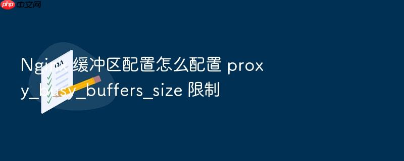 nginx 缓冲区配置怎么配置 proxy_busy_buffers_size 限制