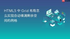 HTML5 中 Grid 布局怎么实现自动填满剩余空间的网格
