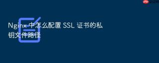 nginx 中怎么配置 ssl 证书的私钥文件路径