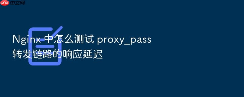 nginx 中怎么测试 proxy_pass 转发链路的响应延迟