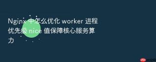 Nginx 中怎么优化 worker 进程优先级 nice 值保障核心服务算力