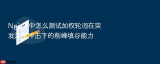 nginx 中怎么测试加权轮询在突发流量冲击下的削峰填谷能力