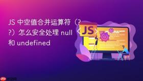 js 中空值合并运算符(??)怎么安全处理 null 和 undefined