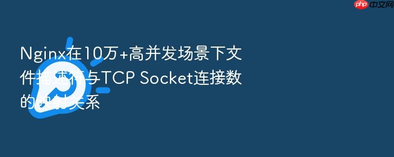 nginx在10万+高并发场景下文件描述符与tcp socket连接数的映射关系