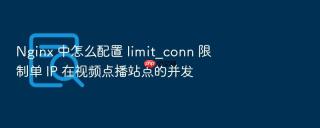 nginx 中怎么配置 limit_conn 限制单 ip 在视频点播站点的并发