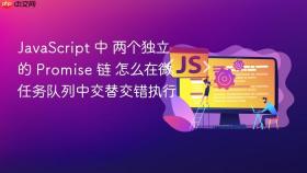 javascript 中 两个独立的 promise 链 怎么在微任务队列中交替交错执行