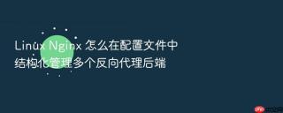 linux nginx 怎么在配置文件中结构化管理多个反向代理后端