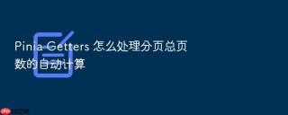 pinia getters 怎么处理分页总页数的自动计算