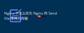 nginx 中怎么优化 nginx 的 sendfile 零拷贝传输