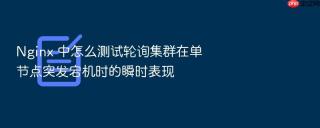 nginx 中怎么测试轮询集群在单节点突发宕机时的瞬时表现