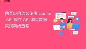 网页应用怎么使用 cache api 缓存 api 响应数据实现离线查看