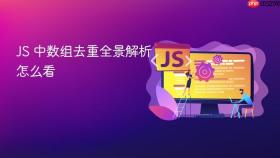 js 中数组去重全景解析怎么看