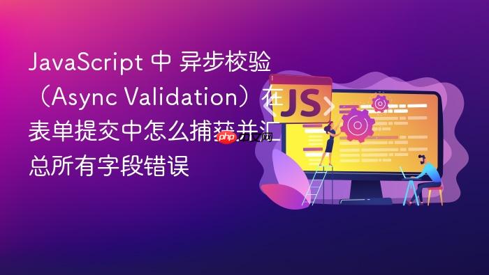 javascript 中 异步校验(async validation)在表单提交中怎么捕获并汇总所有字段错误