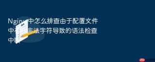 nginx 中怎么排查由于配置文件中存在非法字符导致的语法检查中断