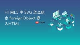 html5 中 svg 怎么结合 foreignobject 嵌入html
