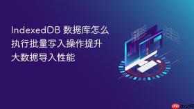 indexeddb 数据库怎么执行批量写入操作提升大数据导入性能