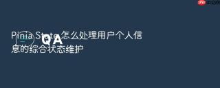 pinia state 怎么处理用户个人信息的综合状态维护