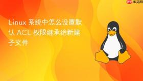 linux 系统中怎么设置默认 acl 权限继承给新建子文件
