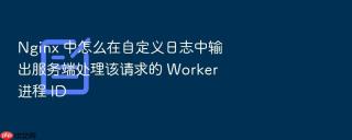 nginx 中怎么在自定义日志中输出服务端处理该请求的 worker 进程 id
