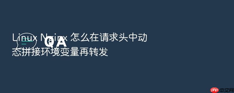 linux nginx 怎么在请求头中动态拼接环境变量再转发