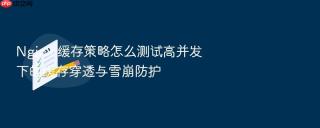 nginx 缓存策略怎么测试高并发下的缓存穿透与雪崩防护