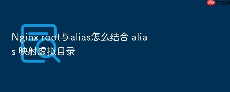 nginx root与alias怎么结合 alias 映射虚拟目录