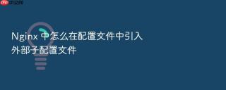 nginx 中怎么在配置文件中引入外部子配置文件