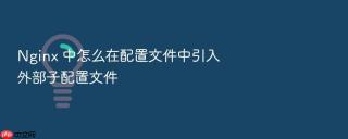Nginx 中怎么在配置文件中引入外部子配置文件