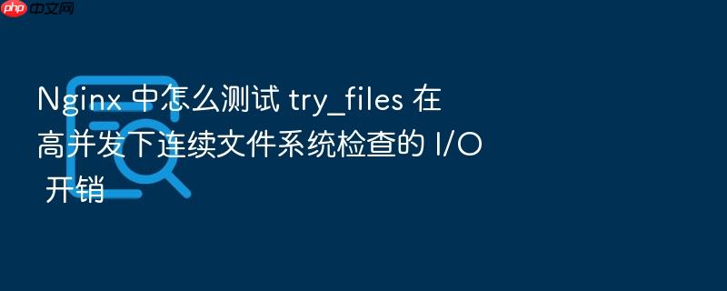 nginx 中怎么测试 try_files 在高并发下连续文件系统检查的 i/o 开销